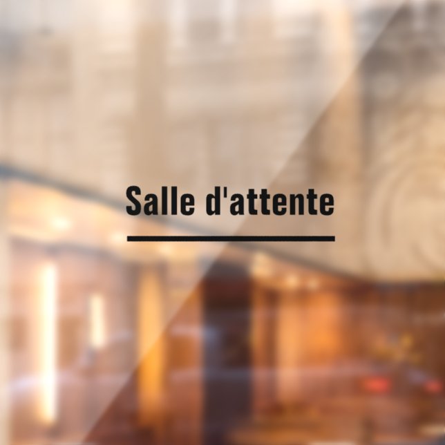 Wartezimmer Selbstaufkleber Fensteraufkleber (Blatt 2)