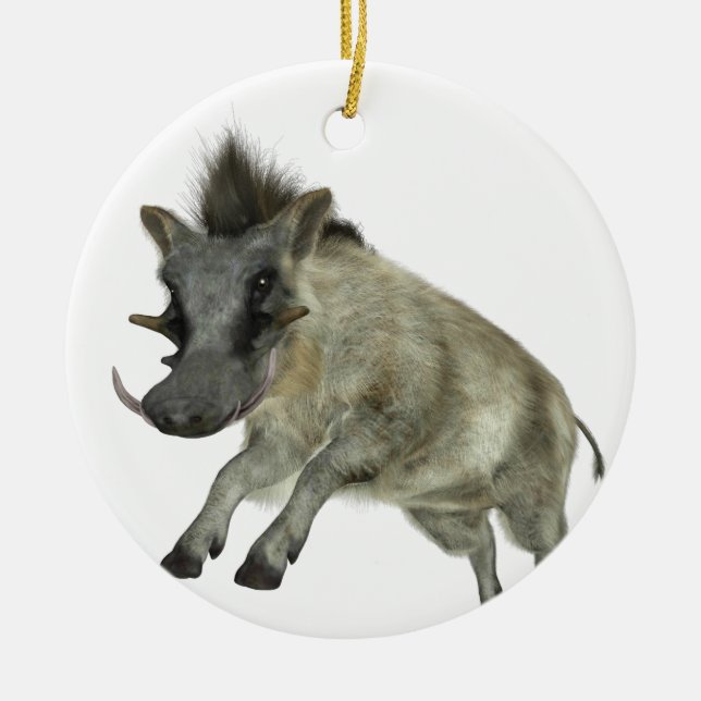 Warthog, das rechts springt keramikornament (Vorne)