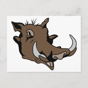 Warthog Head Postkarte