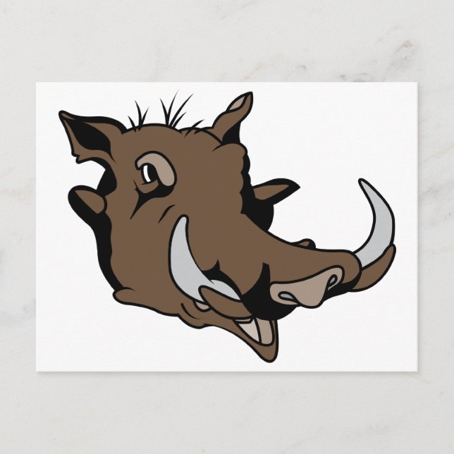 Warthog Head Postkarte (Vorderseite)