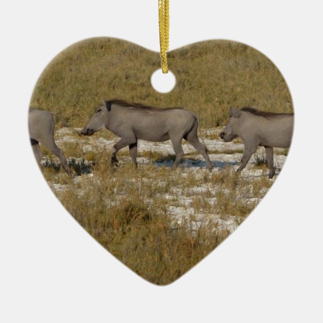 Warthog Parade Tom Wurl Keramik Ornament (Vorne)