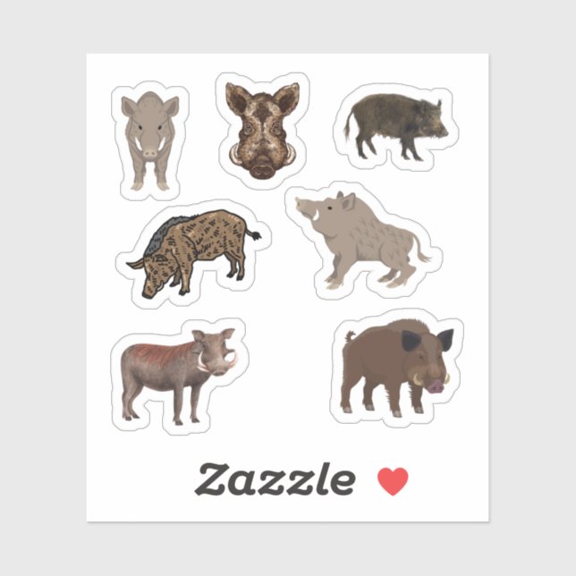 Warthog Stickers Aufkleber (Blatt)