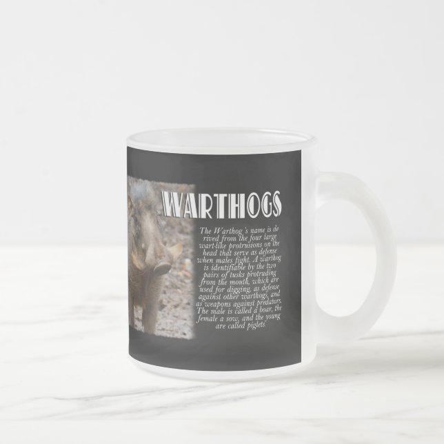 WARTHOGS mit Beschreibung Mattglastasse (Rechts)