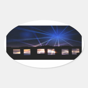 WARTIME GHOSTS WALES UK OVALER AUFKLEBER