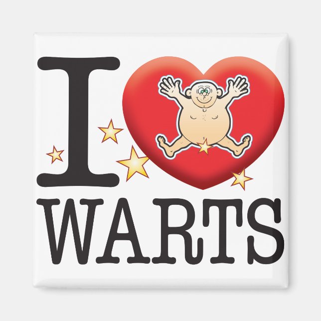 Warts Liebe Man Magnet (Vorne)