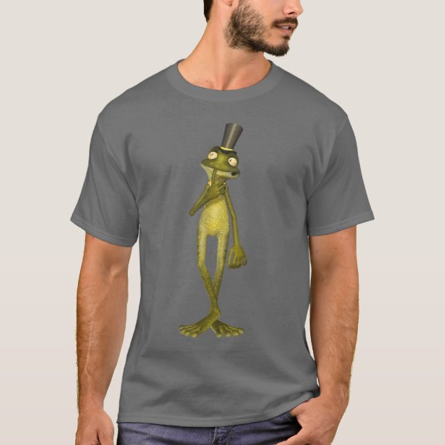 Warts the Cartoon Frog Dark T-Shirt (Vorderseite)