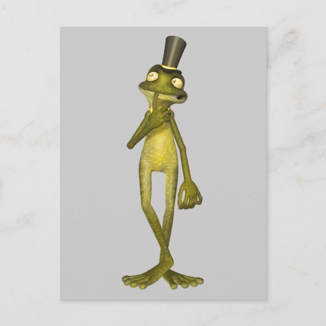 Warts the Cartoon Frog Postkarte (Vorderseite)