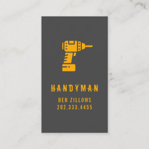 Wartung, Bau, Handyman-Visitenkarte Visitenkarte