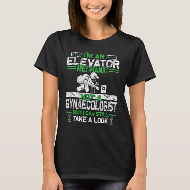 Wartungstechnik für den Mens Elevator T-Shirt (Vorderseite)