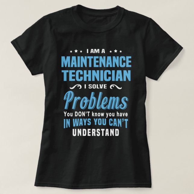 Wartungstechniker T-Shirt (Design vorne)