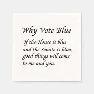 Warum 2024 Blue wählen Serviette