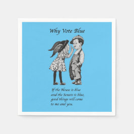 Warum 2024 Blue wählen Serviette