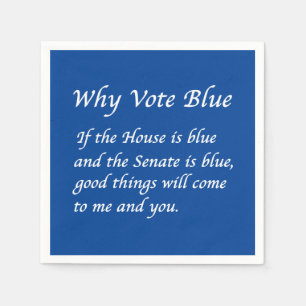 Warum 2024 Blue wählen Serviette