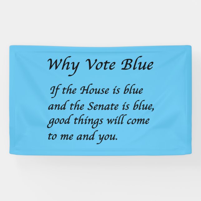 Warum 2026 Blue wählen Banner (Horizontal)