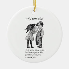 Warum 2028 völlig blau abstimmen keramik ornament