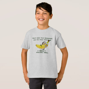 Warum Banane zum medizinischen Puzzle lustigen Wit T-Shirt