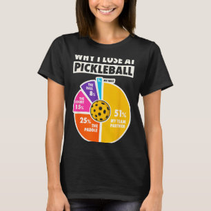 Warum beim Pickleball verlieren lustige Paddleball T-Shirt