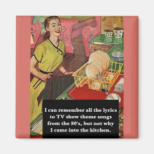 Warum bin ich in die Küche gekommen, um Vintagen S Magnet