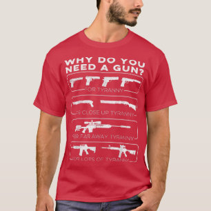 Warum braucht man eine Waffe für Tyrannei? T-Shirt