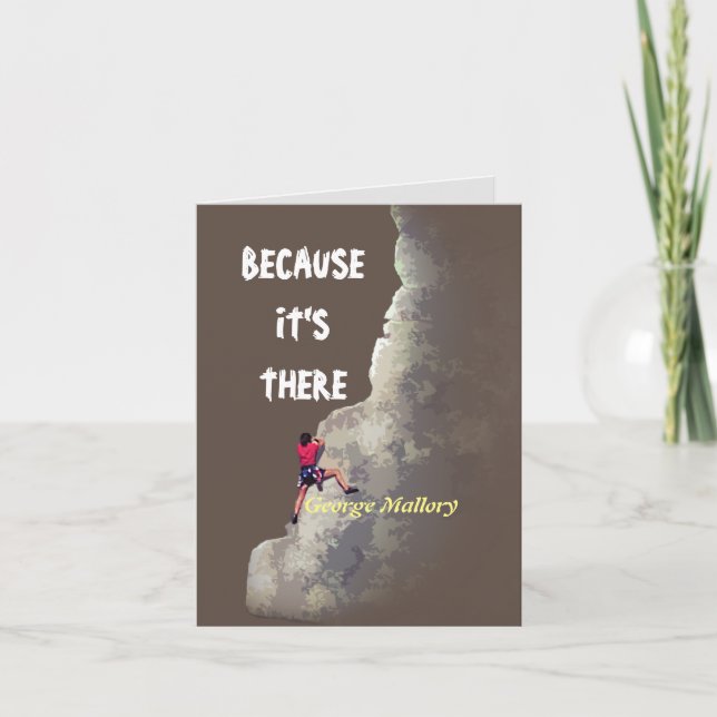 Warum Climb? - Weil es dort eine Karte gibt (Vorderseite)