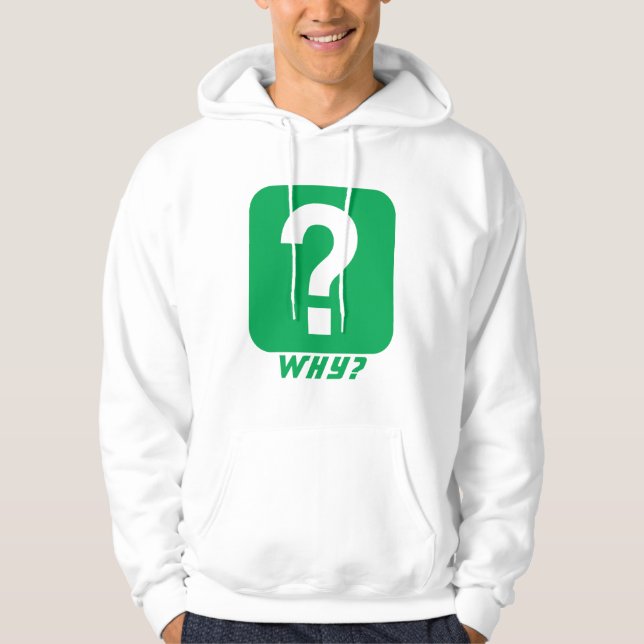Warum das Fragezeichen Monogram Hoodie (Vorderseite)