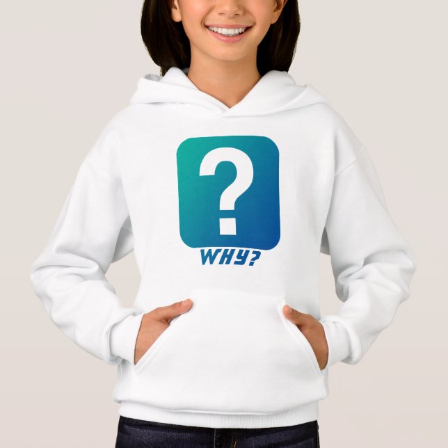Warum das Fragezeichen Monogram Hoodie (Vorderseite)