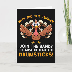 Warum die Türkei beitritt und Drumstick Erntedank Karte