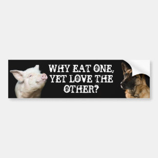 Warum essen Sie ein, dennoch Liebe das andere? Autoaufkleber