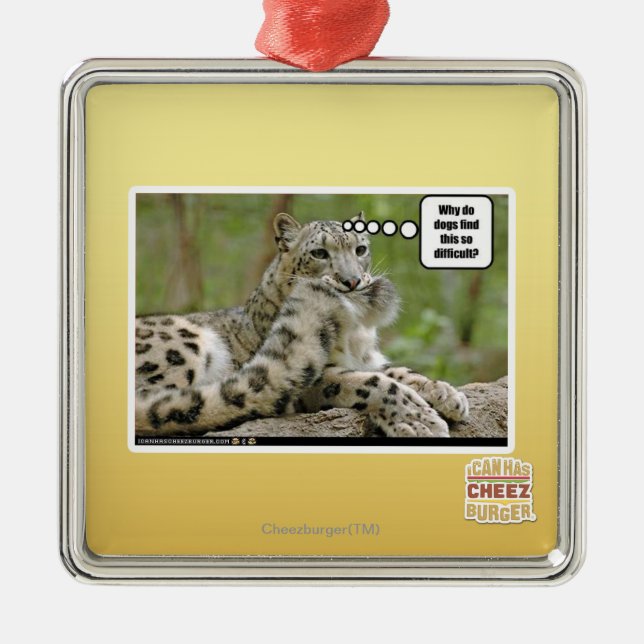 Warum finden Hunde dieses so schwierig? Ornament Aus Metall (Vorne)