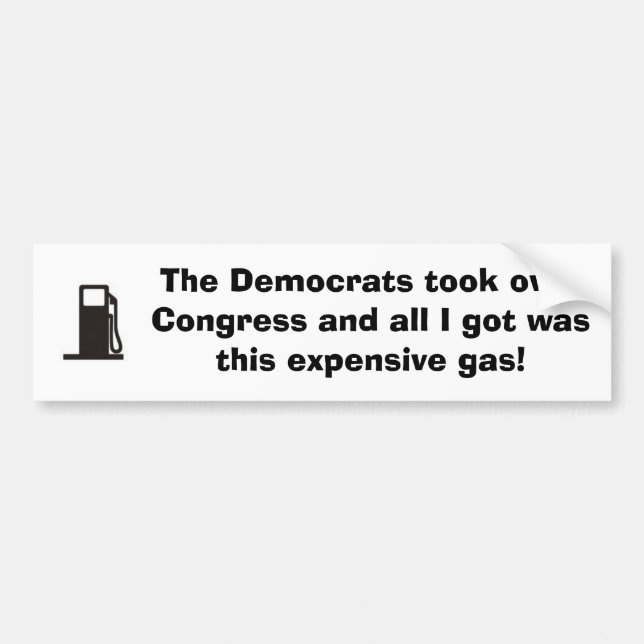 Warum Gas so teuer ist Autoaufkleber (Vorne)