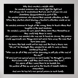 Warum Gott ein Mittelkind geschaffen hat Poster