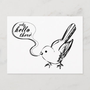 Warum, Hallo! Postkarte