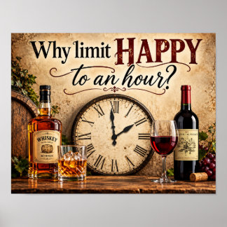 Warum Happy auf eine Stunde beschränken Poster