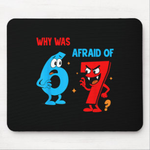 Warum hatte 6 Angst vor 7 Lustige Six Seven Meme G Mousepad