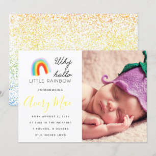 Warum Hello Little Rainbow baby Ankündigung
