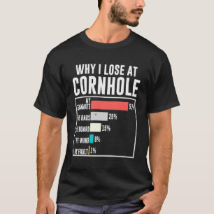 Warum ich an Cornhole Spaß Cornhole verliert habe T-Shirt