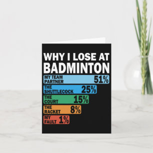 Warum ich bei Badminton Funny meinen Fehler 1 verl Karte