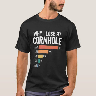 Warum ich bei Cornhole verliere T-Shirt