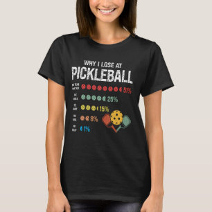 Warum ich bei Pickleball Spaß verlieren Funny Pick T-Shirt