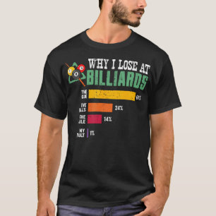 Warum ich beim Billard Poolbillard Spieler Sport S T-Shirt