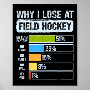 Warum ich beim Feldhockey verliere Die Kunst des V Poster