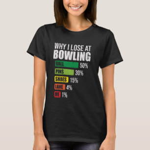 Warum ich das Sprichwort Bowling Funny Bowling Pla T-Shirt