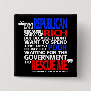 Warum ich ein Republikaner - Knopf bin Button