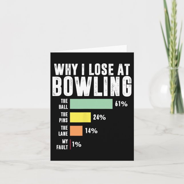 Warum ich im Bowling verliert Karte (Vorderseite)
