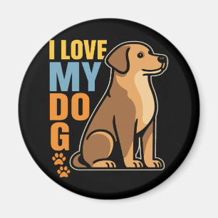 Warum ich meinen Hund liebe � Herzliches Design zu Magnet