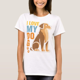 Warum ich meinen Hund liebe � Herzliches Design zu T-Shirt