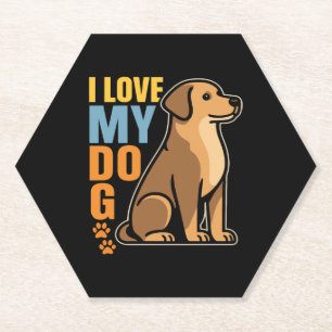 Warum ich meinen Hund liebe � Herzliches Design zu Untersetzer