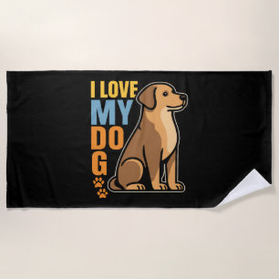 Warum ich meinen Hund Liebe - Herzwärmendesign Cel Strandtuch