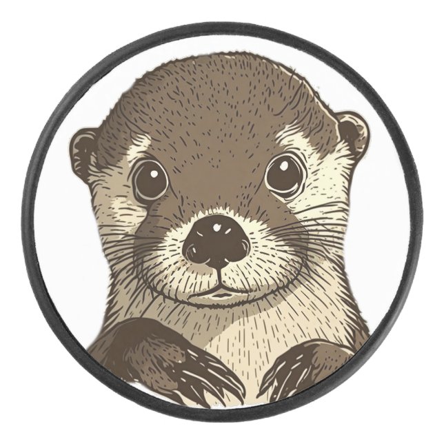 Warum ich otte eishockey puck (Vorderseite)