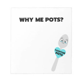 Warum ich Pots? Fett Print Notepad Notizblock